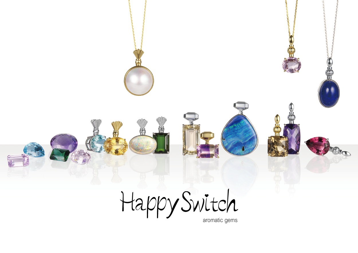 ジュエリーリフォームペンダント枠　Happy Switch-aromatic gems-