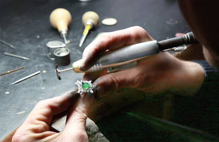 ジュエリー職人来場